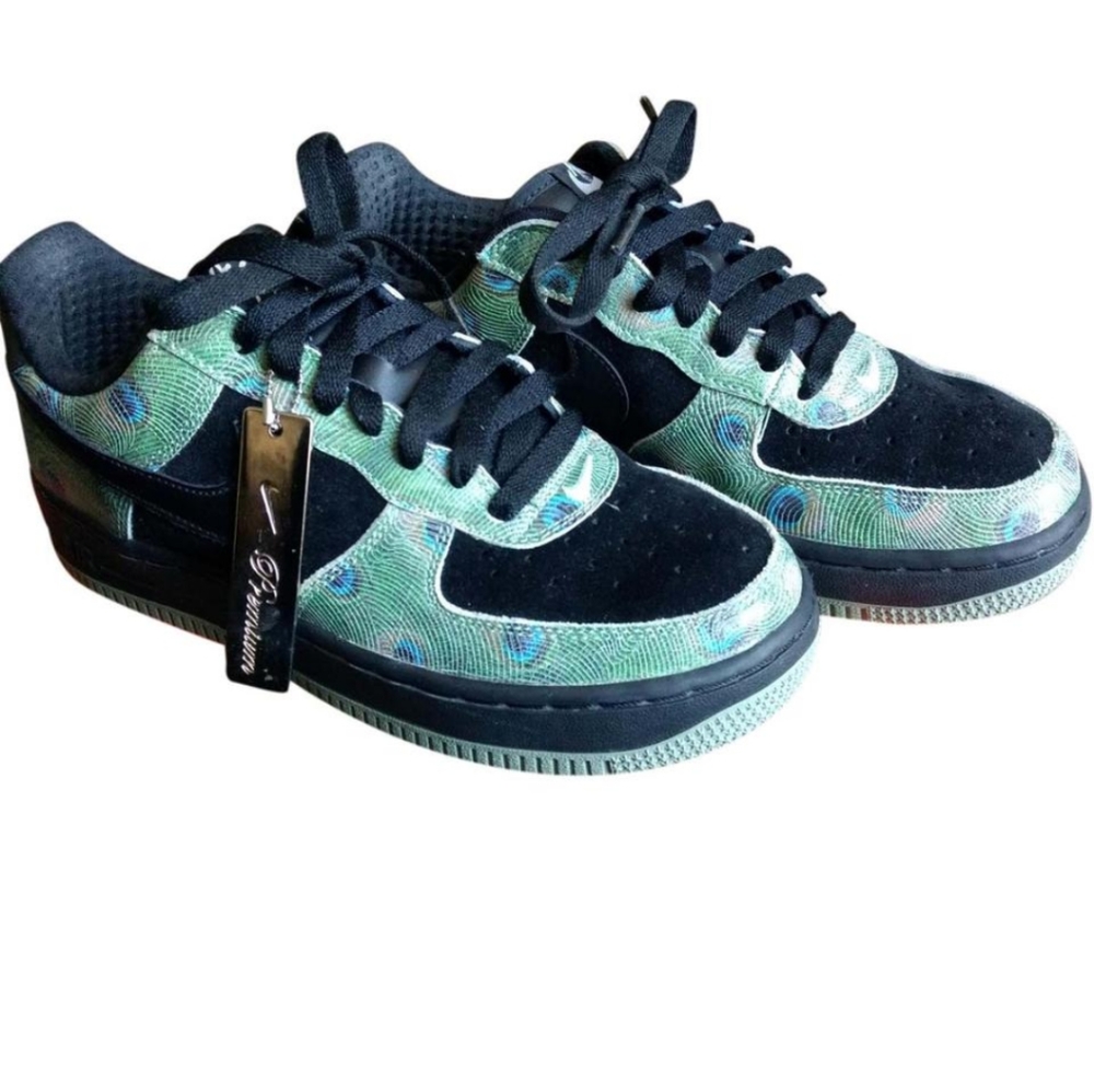 2006 Nike Air Force 1 Premium Peacock Sneakers